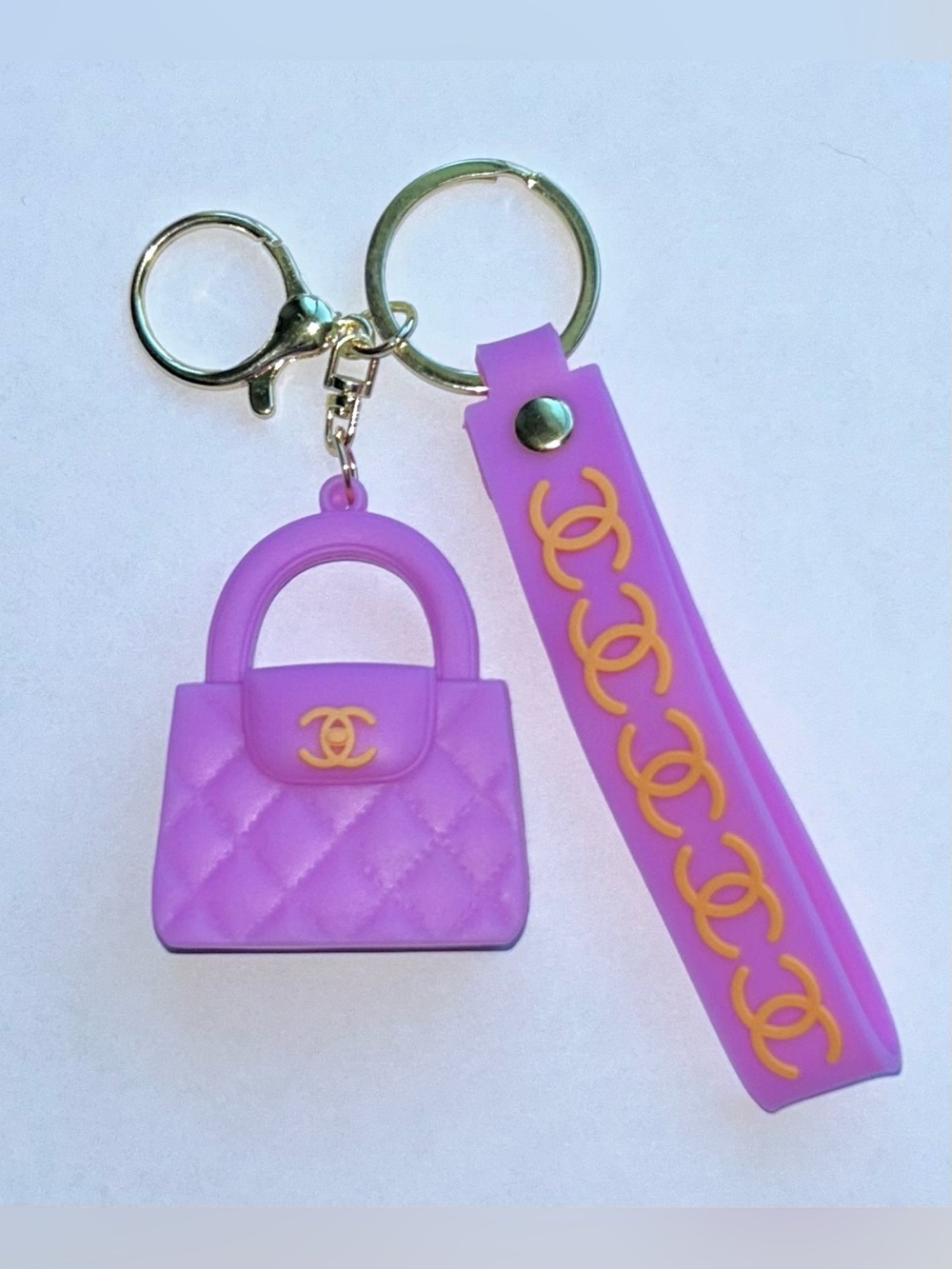 CC Purple Purse Keychain